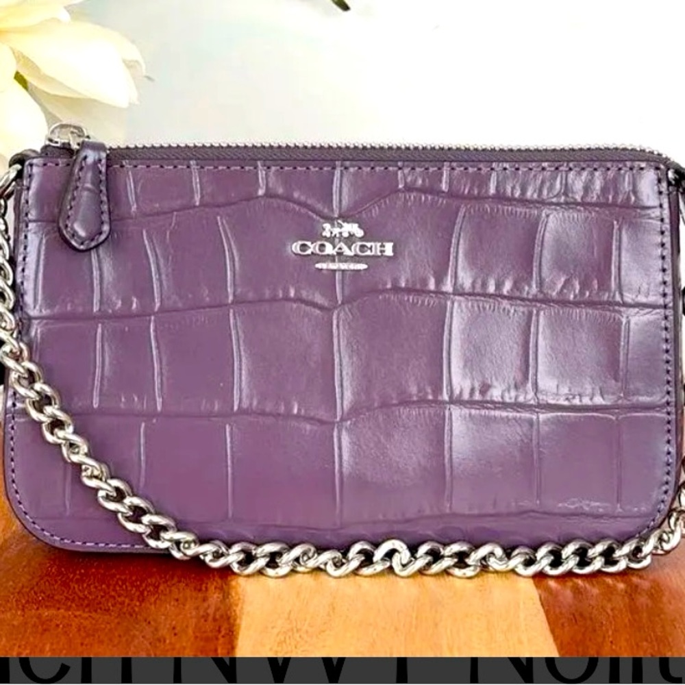 COACH  NOLITA 19 NWT LEATHER EMBOSSED CONVERTIBLE WRISTLET